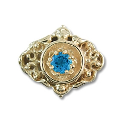 rk733 Blue Topaz Bracelet Slide 